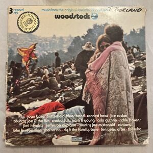 Vintage Aesthetic Woodstock Vinyl LP SD 3-500 | 1970 Cotillion Records 3 LPs